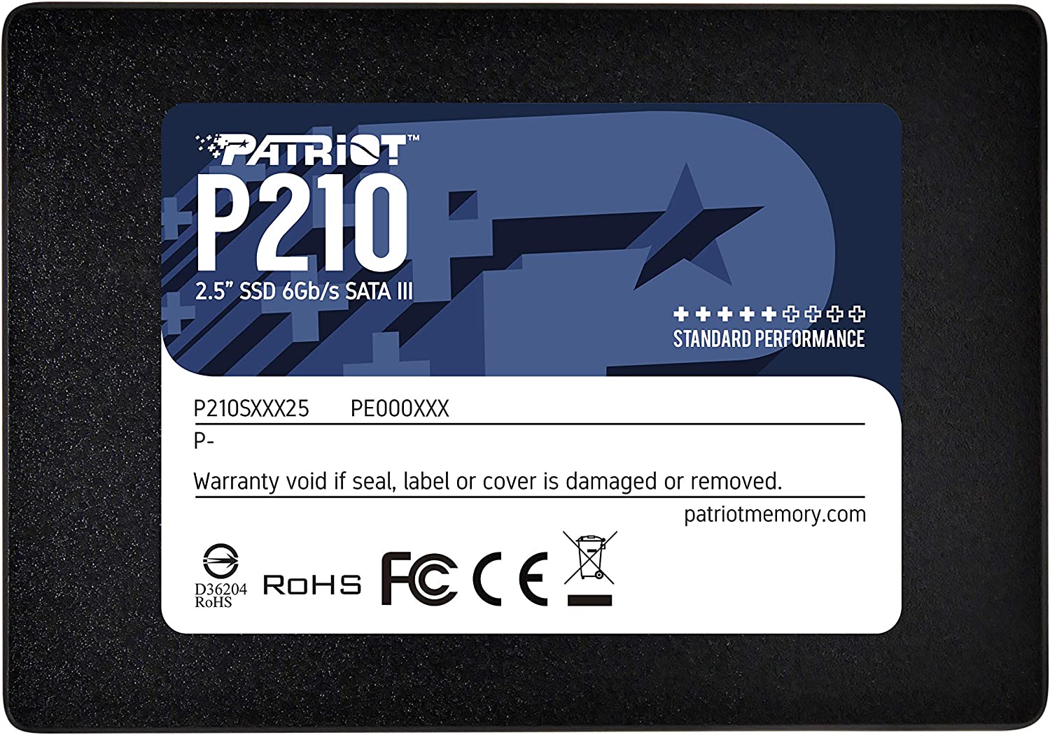 SSD 1TB 2.5 PATRIOT P210 P210S1TB25