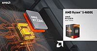 PROCESADOR AMD RYZEN 5 4600G 4TH 3.7 GHZ WITH WRAITH STEALTH COOLER 6N AM4 100-100000147BOX