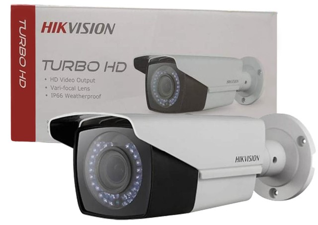 HIKVISION TURBO 2MP CAMARA BALA 2.8MM TO 12MM IR 40M METAL IP66 TVI/AHD/CVI/CVBS