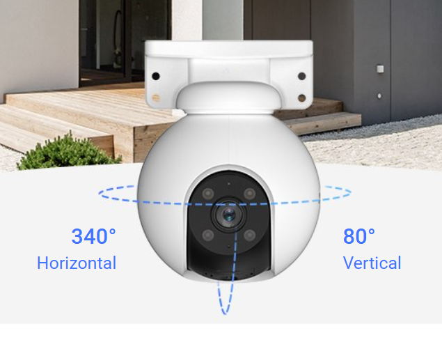 CAMARA DE SEGURIDAD WI-FI EZVIZ H8 PRO 3K SMART HOME PAN & TILT LENS 4MM AUTO ZOOM TRACKING HASTA MICROSD 512GB CS-H8-R100-1J5WKFL CAMARA DE SEGURIDAD WI-FI EZVIZ H8 PRO 3K SMART HOME PAN & TILT LENS 4MM AUTO ZOOM TRACKING HASTA MICROSD 512GB CS-H8-R100-1J5WKFL