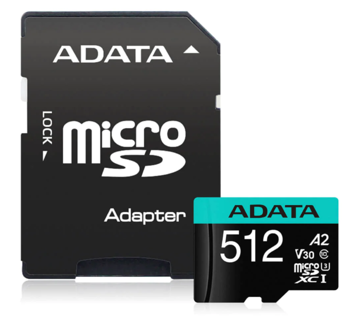 MEMORIA MICRO SD 512GB 4K V30 ADATA AUSDX512GUI3V30SA2-RA1 MEMORIA MICRO SD 512GB 4K V30 ADATA AUSDX512GUI3V30SA2-RA1