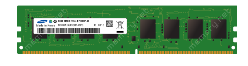 MEMORIA RAM DIMM SAMSUNG M378A1K43BB1-CPB DDR4 8GB 2133MHZ PC4-17000P-U NO ECC 1.2V