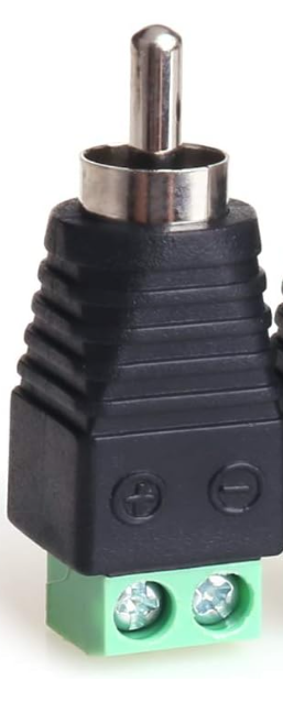 RCA MALE PLUG TO AV SCREW RCA MALE PLUG TO AV SCREW