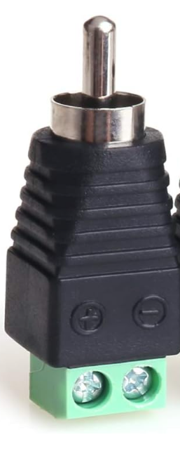 RCA MALE PLUG TO AV SCREW