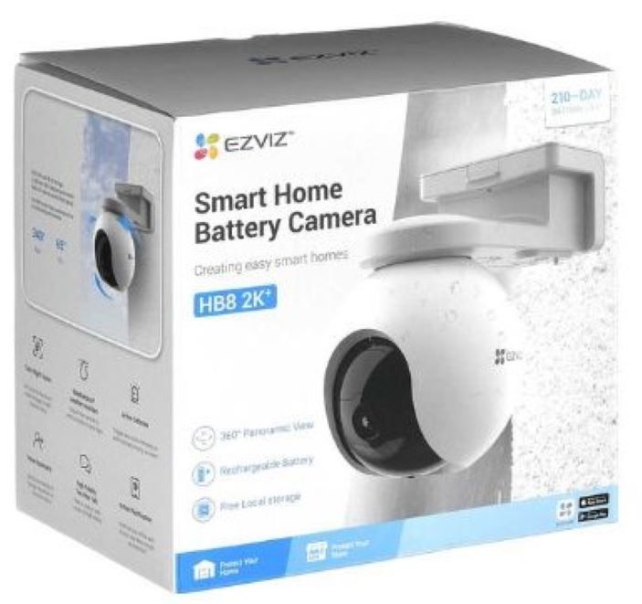 CAMARA DE SEGURIDAD EZVIZ HB8 2K DE BATERIA WIFI CS-HB8-R100-2C4WDL