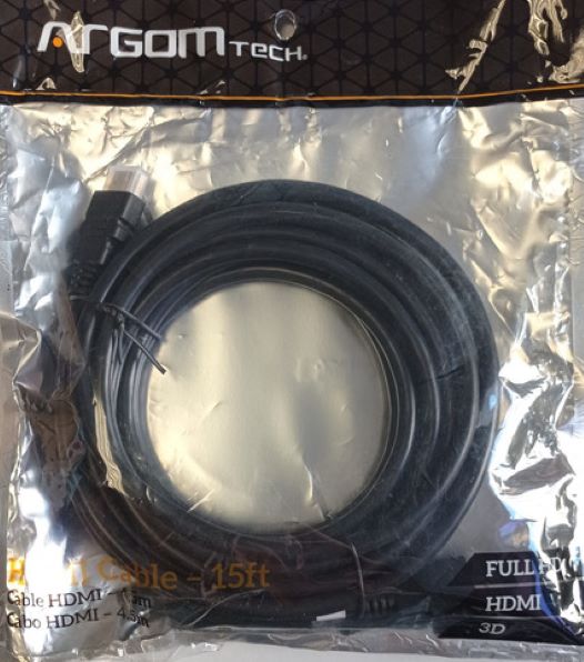 ARGOM CABLE HDMI 15FT 4.5 MTS ARG-CB-1877 ARGOM CABLE HDMI 15FT 4.5 MTS ARG-CB-1877