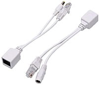 INYECTOR POE SPLITTER CON CONECTOR RJ45 Y ENTRADA DC COLOR BLANCO