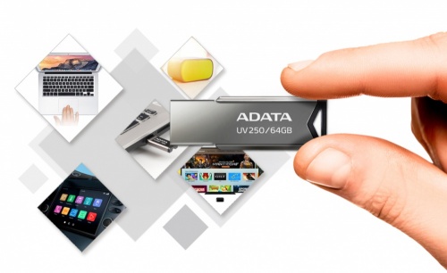 MEMORIA USB 64GB ADATA BLACK AUV250-64G-RBK