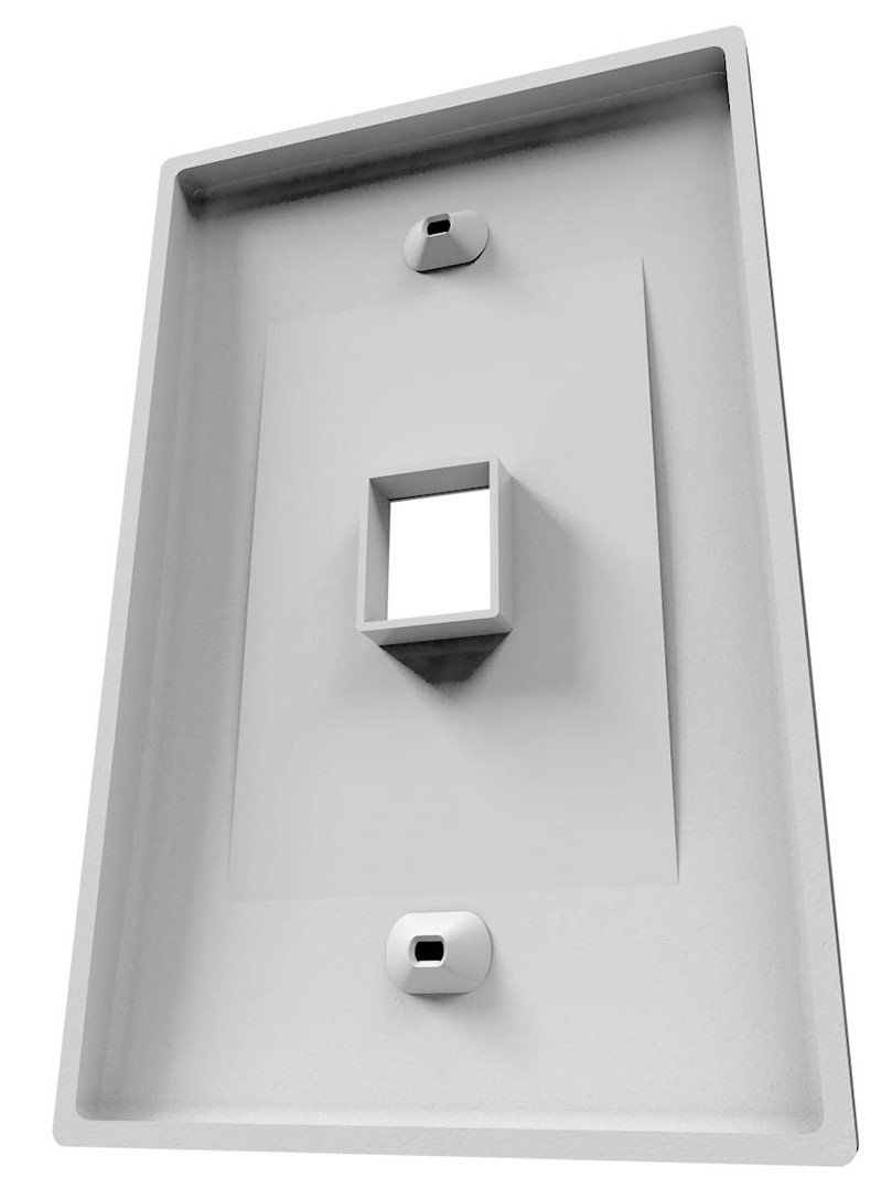 NEXXT PLACA DE MONTAJE 1 PUERTOS BLANCO NEXXT PLACA DE MONTAJE 1 PUERTOS BLANCO