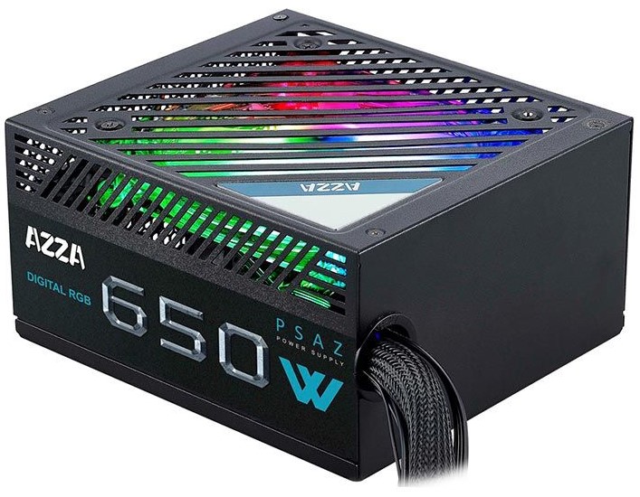 FUENTE DE PODER AZZA 650W 80+BRONZE PSU650WD PSAZ-650W ARGB FUENTE DE PODER AZZA 650W 80+BRONZE PSU650WD PSAZ-650W ARGB