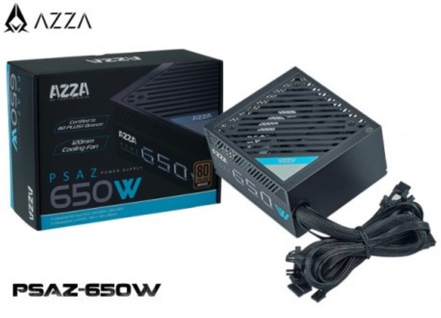 FUENTE DE PODER AZZA PSU650W 650W 80+ BRONZE PSAZ-650W FUENTE DE PODER AZZA PSU650W 650W 80+ BRONZE PSAZ-650W