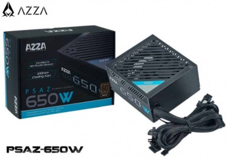 FUENTE DE PODER AZZA PSU650W 650W 80+ BRONZE PSAZ-650W