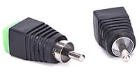 RCA MALE PLUG TO AV SCREW RCA MALE PLUG TO AV SCREW