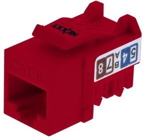 JACK NEXXT SOLUTIONS INFRASTRUCTURE CAT6 RED JACK NEXXT SOLUTIONS INFRASTRUCTURE CAT6 RED
