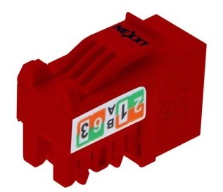 JACK NEXXT SOLUTIONS INFRASTRUCTURE CAT6 RED JACK NEXXT SOLUTIONS INFRASTRUCTURE CAT6 RED