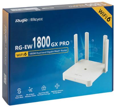 ROUTER HOME MESH 4 GE LAN 1 GE WAN WI-FI 6 48 USERS 1800 MBPS