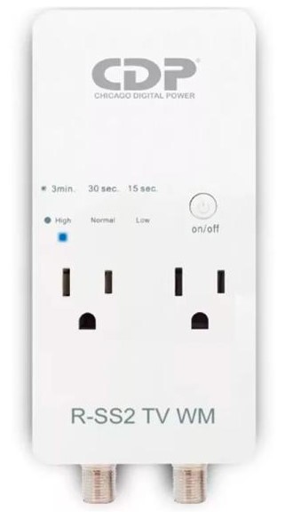 PROTECTOR DE VOLTAJE CDP 1800W 6 OUTLET WALL MOUNT SURGE R-SS2TV-WM PROTECTOR DE VOLTAJE CDP 1800W 6 OUTLET WALL MOUNT SURGE R-SS2TV-WM