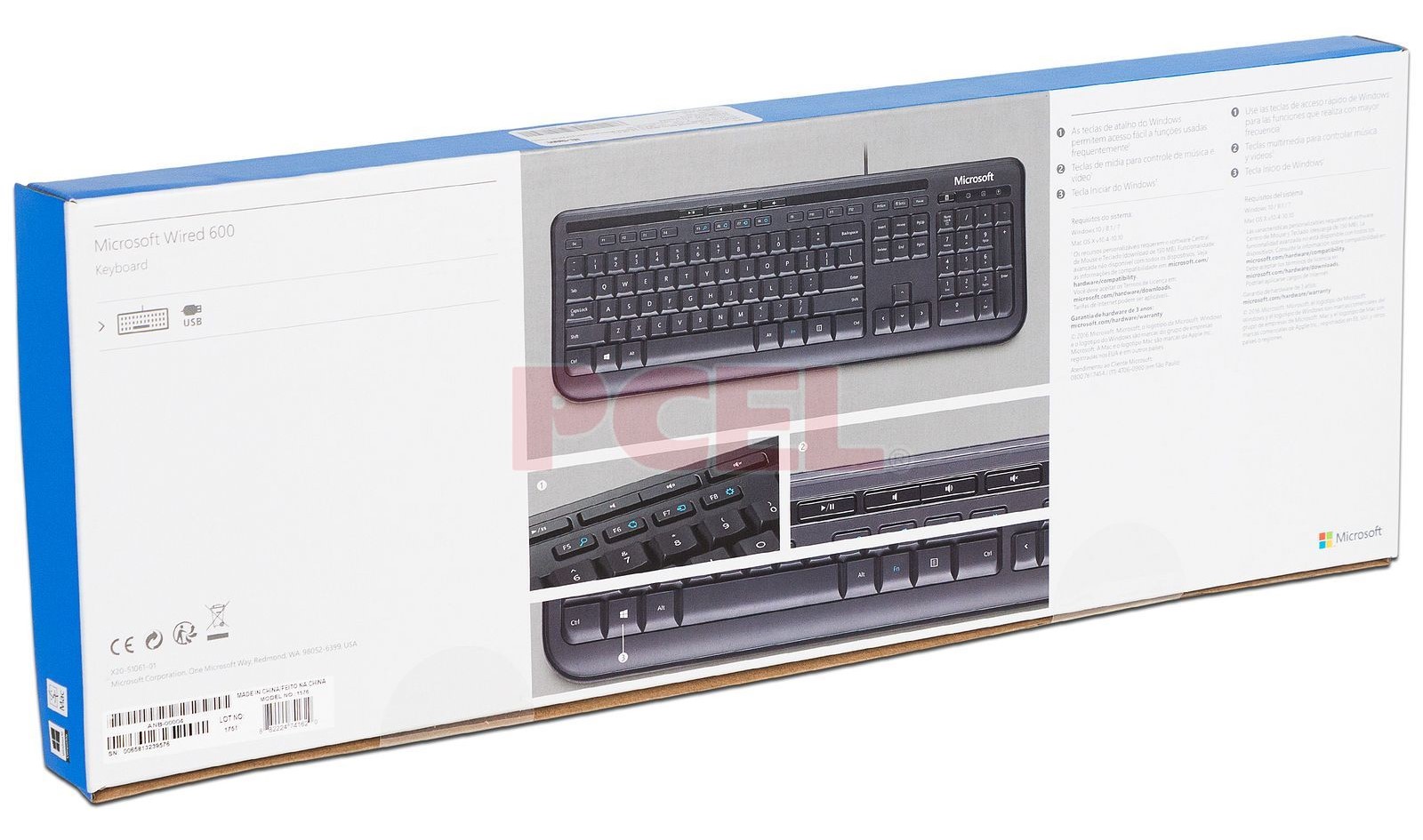 TECLADO MICROSOFT WIRED KEYBOARD 600 USB