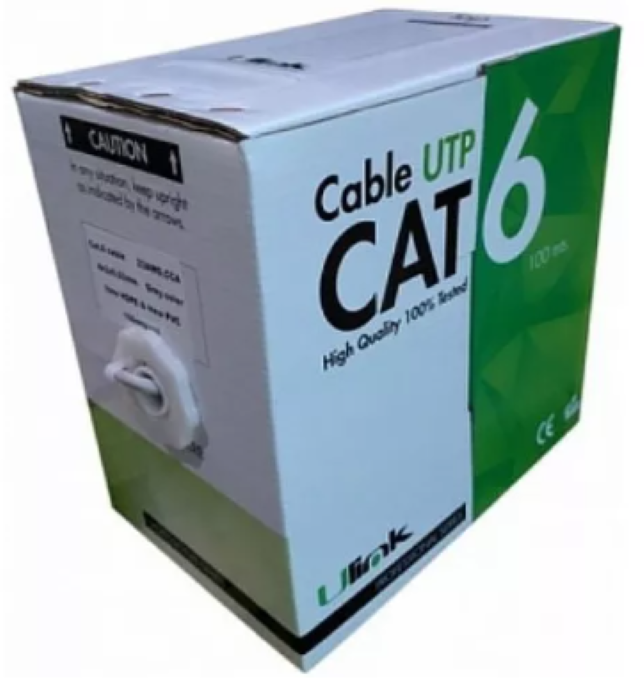 CABLE UTP CAT6 TEKLINK BOBINA 1000FT AZUL CAB-6INBL-24