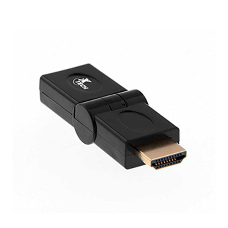 ADAPTADOR CON CONECTOR HDMI MACHO A HDMI HEMBRA CON ANGULO AJUSTABLE XTC347