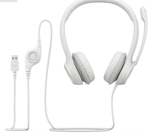 HEADSET LOGITECH H390 WHITE 981-001285 HEADSET LOGITECH H390 WHITE 981-001285