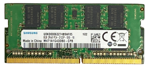 MEMORIA RAM SODIMM SAMSUNG DDR4-2133 8GB/512MX64 CL15 M471A1G43DB0-CPB