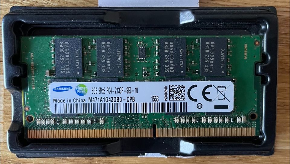 MEMORIA RAM SODIMM SAMSUNG DDR4-2133 8GB/512MX64 CL15 M471A1G43DB0-CPB